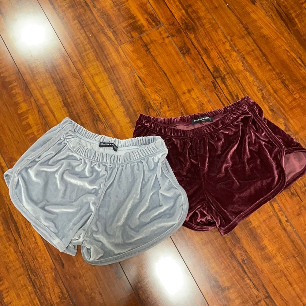 Brandy Melville velvet shorts